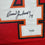 Autographed/Signed Brad Johnson Tampa Bay Red Football Jersey Beckett BAS COA