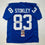 Autographed/Signed Brandon Stokley Indianapolis Blue Football Jersey JSA COA