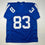 Autographed/Signed Brandon Stokley Indianapolis Blue Football Jersey JSA COA