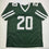 Autographed/Signed Breece Hall New York Green Football Jersey JSA COA