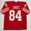 Autographed/Signed Brent Jones San Francisco Red Football Jersey Beckett BAS COA