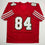 Autographed/Signed Brent Jones San Francisco Red Alternate Football Jersey Beckett BAS COA