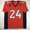 Autographed/Signed Champ Bailey Denver Orange Football Jersey Beckett BAS COA
