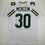 Autographed/Signed Chuck Mercein Ice Bowl Green Bay White Football Jersey JSA COA