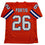 Autographed/Signed Clinton Portis Denver Retro Orange Football Jersey Beckett BAS COA