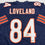 Autographed/Signed Colston Loveland Chicago Blue Football Jersey Beckett BAS COA