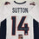 Autographed/Signed Courtland Sutton Denver White Football Jersey JSA COA