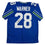 Autographed/Signed Curt Warner Seattle Blue Retro Football Jersey Beckett BAS COA