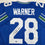 Autographed/Signed Curt Warner Seattle Blue Retro Football Jersey Beckett BAS COA