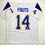 Autographed/Signed Dan Fouts San Diego White Football Jersey Beckett BAS COA