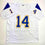 Autographed/Signed Dan Fouts San Diego White Football Jersey Beckett BAS COA