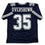 Autographed/Signed DeMarvion Overshown Dallas Blue Football Jersey JSA COA