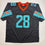 Autographed/Signed De'Von DeVon Achane Miami Black Football Jersey Beckett BAS COA