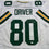 Autographed/Signed Donald Driver Green Bay White Football Jersey JSA COA