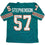 Autographed/Signed Dwight Stephenson HOF 98 Miami Teal Football Jersey JSA COA