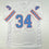 Autographed/Signed Earl Campbell Houston White Football Jersey Beckett BAS COA