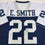 Autographed/Signed Emmitt Smith Dallas Thanksgiving Football Jersey Beckett BAS COA