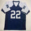 Autographed/Signed Emmitt Smith Dallas Thanksgiving Football Jersey Beckett BAS COA