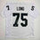 Autographed/Signed Howie Long Oakland White Football Jersey Beckett BAS COA