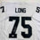 Autographed/Signed Howie Long Oakland White Football Jersey Beckett BAS COA