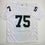 Autographed/Signed Howie Long Oakland White Football Jersey Beckett BAS COA
