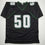 Autographed/Signed Jaelan Phillips Philadelphia Black Football Jersey PSA/DNA COA