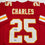 Autographed/Signed Jamaal Charles Kansas City Red Football Jersey JSA COA
