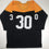 Autographed/Signed James Conner Pittsburgh Retro Black Football Jersey JSA COA
