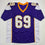 Autographed/Signed Jared Allen Minnesota Purple Football Jersey Beckett BAS COA
