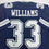 Autographed/Signed Javonte Williams Dallas Blue Football Jersey Beckett BAS COA