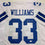 Autographed/Signed Javonte Williams Dallas White Football Jersey Beckett BAS COA