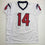 Autographed/Signed Jaylin Noel Houston White Football Jersey JSA COA