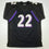 Autographed/Signed Jimmy Smith Baltimore Black Football Jersey JSA COA