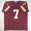 Autographed/Signed Joe Theismann Washington Burgundy Football Jersey Beckett BAS COA