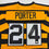 Autographed/Signed Joey Porter Jr. Pittsburgh Bumble Bee Football Jersey JSA COA
