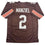 Autographed/Signed Johnny Manziel Cleveland Football Brown Jersey Beckett BAS COA