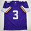 Autographed/Signed Jordan Addison Minnesota Purple Football Jersey JSA COA