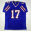 Autographed/Signed Josh Allen Buffalo Blue Football Jersey Beckett BAS COA