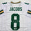 Autographed/Signed Josh Jacobs Green Bay White Football Jersey Beckett BAS COA