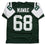 Autographed/Signed Kevin Mawae HOF 2019 New York Green Football Jersey Beckett BAS COA
