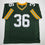 Autographed/Signed Leroy Butler Green Bay Green Football Jersey Beckett BAS COA
