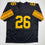 Autographed/Signed Le'Veon LeVeon Bell Pittsburgh Black Color Rush Football Jersey JSA COA
