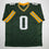 Autographed/Signed Matthew Golden Green Bay Green Football Jersey Beckett BAS COA