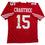 Autographed/Signed Michael Crabtree San Francisco Red Football Jersey Beckett BAS COA