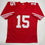 Autographed/Signed Michael Crabtree San Francisco Red Football Jersey Beckett BAS COA