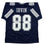 Autographed/Signed Michael Irvin Dallas Blue Football Jersey JSA COA