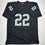 Autographed/Signed Michael Mike Haynes HOF 97 Oakland Black Football Jersey Beckett BAS COA