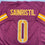 Autographed/Signed Mike Sainristil Washington Burgundy Football Jersey Beckett BAS COA