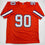 Autographed/Signed Neil Smith Denver Retro Orange Football Jersey JSA COA