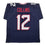 Autographed/Signed Nico Collins Houston Blue Current Football Jersey JSA COA